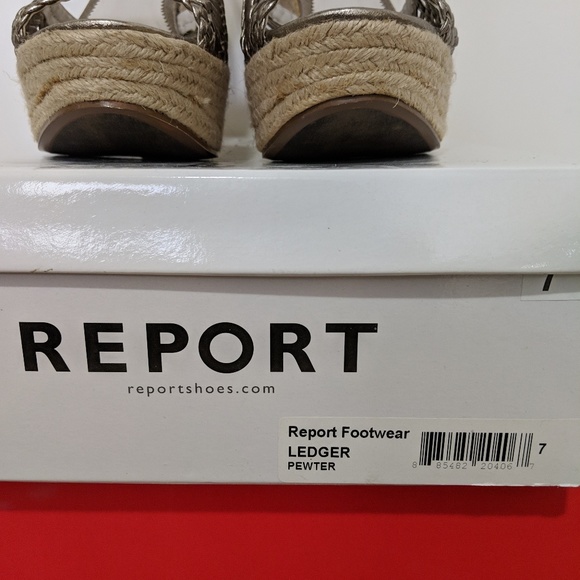 Report Metallic Pewter Wedgge Sandal - Picture 5 of 8